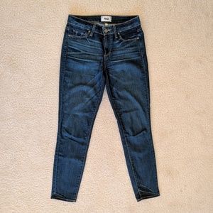 Paige Verdugo Ankle Dark Blue Skinny Jeans 27